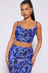 Plisse Strappy Cow Neck Top + Skirt Set | Dress In Beauty