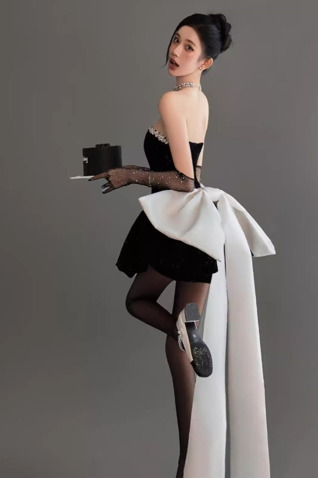 Cookie Strapless Bow Mini Dress | Dress In Beauty