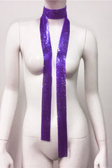 Metal Sequins Necktie Scarf