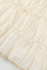 Ruffle Tunnel Gown in Cloud