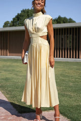 Cutout Waist Midi Dress | Dress In Beauty