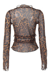 Myka Long Sleeve Mesh Top