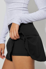 Flared Solid Skater Skirt