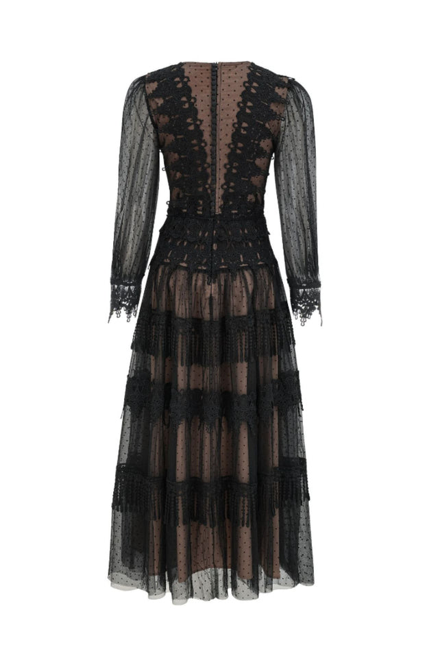 Murphy White Lace Mesh Maxi Dress | Dress In Beauty