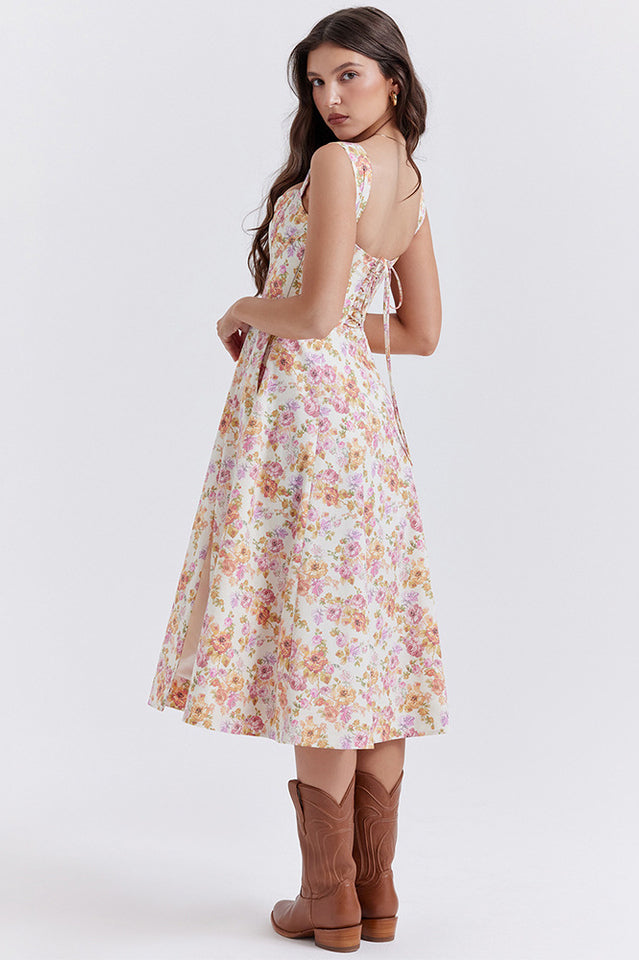 Saira Floral Print Midi Sundress | Dress In Beauty