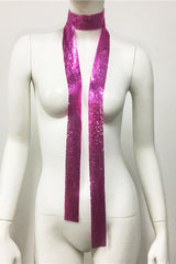 Metal Sequins Necktie Scarf