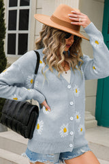 Floral Print Long Sleeve Sweater | Dress In Beauty