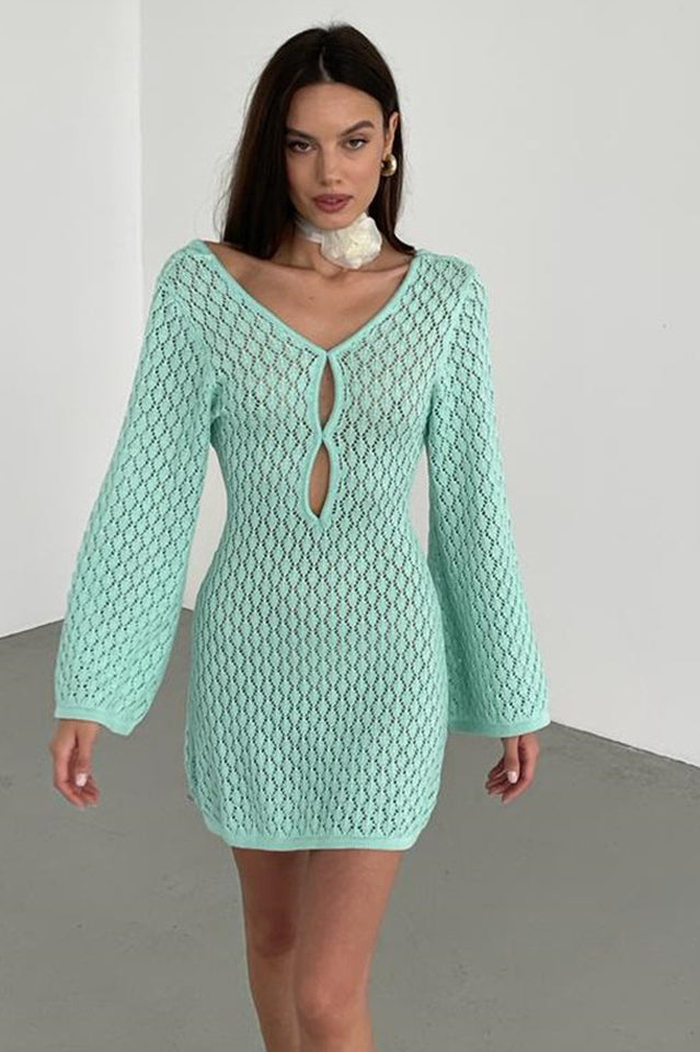 Kayleigh Crochet Knit Mini Dress | Dress In Beauty Kayleigh Crochet Knit Mini Dress | Dress In Beauty