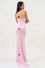Floral-Appliqué One Shoulder Gown | Dress In Beauty