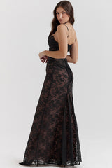 Vintage Cream White Lace Maxi Dress | Dress In Beauty