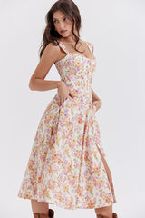 Saira Floral Print Midi Sundress | Dress In Beauty