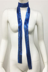 Metal Sequins Necktie Scarf