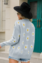 Floral Print Long Sleeve Sweater | Dress In Beauty