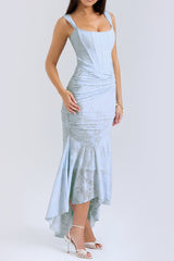 Cesca Retro Cream White Floral Maxi Dress | Dress In Beauty