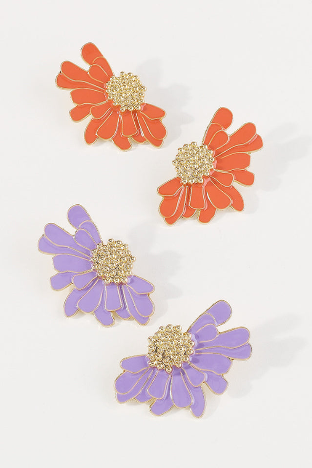 Sibyl Demi Flower Earrings | Dress In Beauty