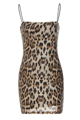 New In Town Leopard Print Mini Dress