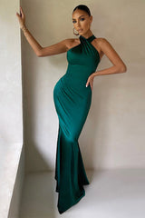 Bianca Cross Over Halter Neck Dress | Dress In Beauty