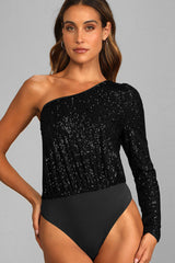 Mikah One Shoulder Long Sleeve Top | Dress In Beauty