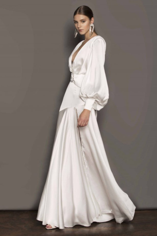 Michele Satin Formal Maxi Dress | Dress In Beauty