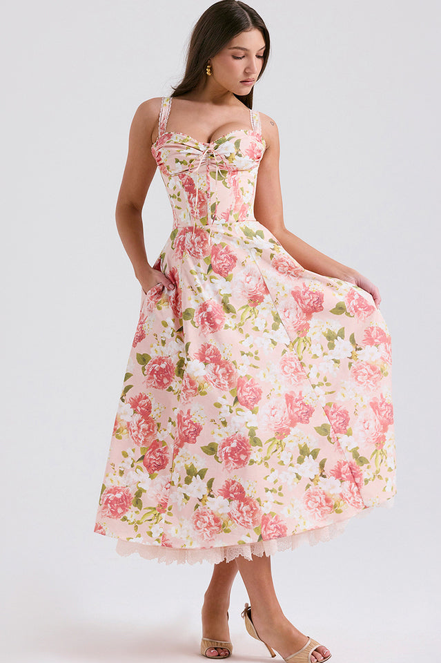 Rosalee Print Cotton Sundress | Dress In Beauty