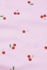 Cherry Print Spaghetti Strap Mermaid Dress