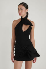 Daiki Black Mini Dress | Dress In Beauty