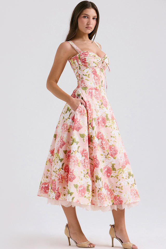 Rosalee Print Cotton Sundress | Dress In Beauty