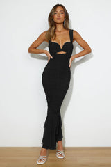 Nadia Ruched Fishtail Maxi Dress | Dress In Beauty