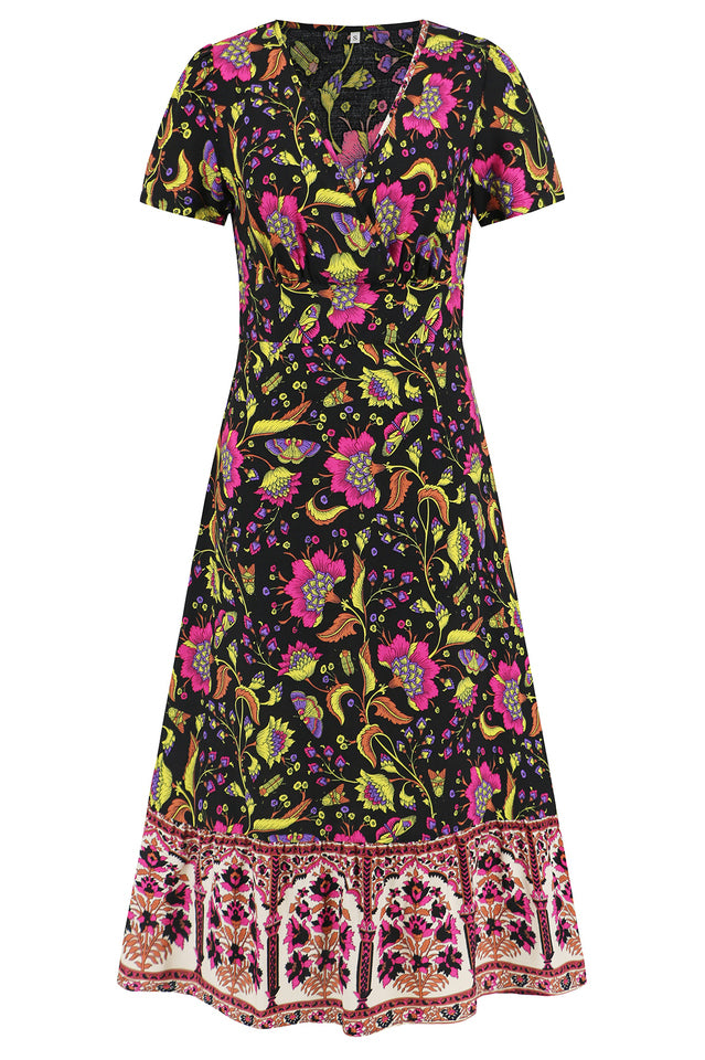 Kamoni Floral Print Boho Maxi Dress | Dress In Beauty