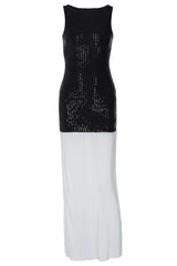 Gabrielle Patchwork Backless Maxi Dress