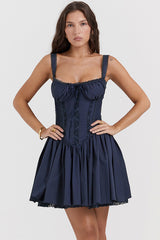 Pietra White Corset Mini Dress | Dress In Beauty