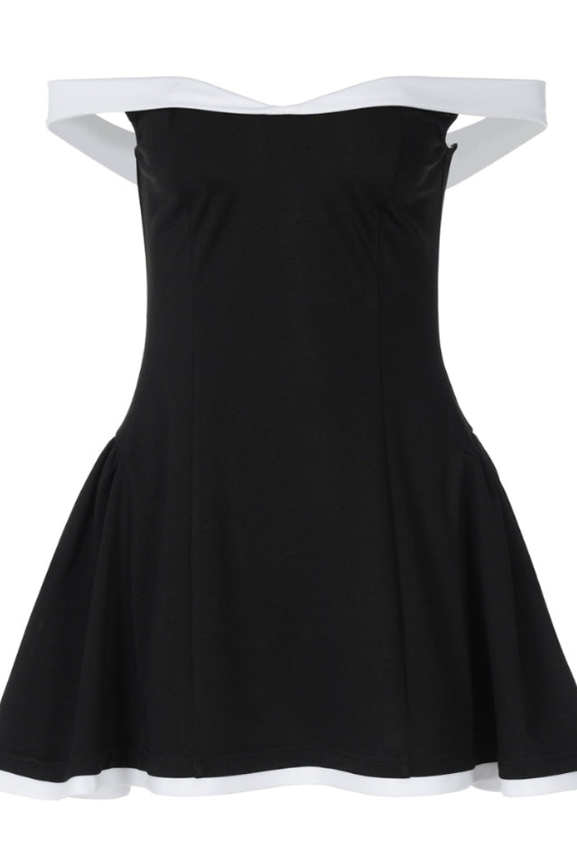 ramona contrast corset babydoll mini dress Dress @LEAU Ramona Contrast Corset Babydoll Mini Dress ! | Dress