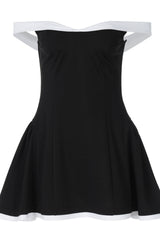 Ramona Contrast Corset Babydoll Mini Dress