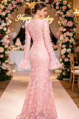 Grace 3D Rose Mermaid Maxi Dress | Dress In Beauty