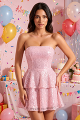 Twirl Queen Vibes Sequin Skater Dress | Dress In Beauty