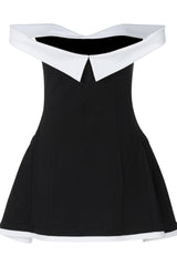 Ramona Contrast Corset Babydoll Mini Dress