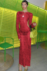 Moss Green Metallic Umbra Dress | Dress In Beauty