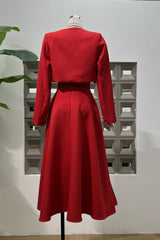 Cora Cropped Jacket + Midi Dress Set | Dress In Beauty