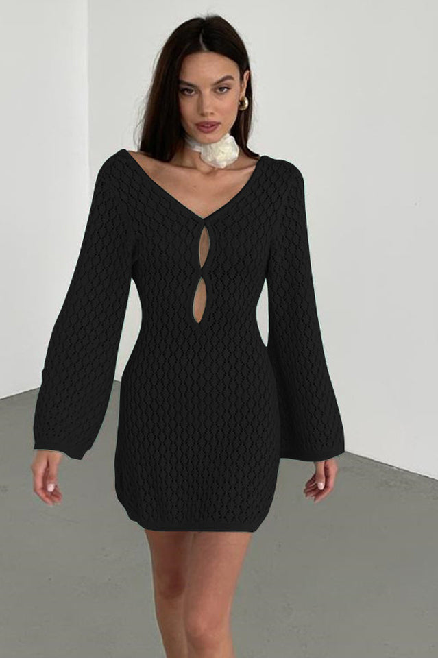 kayleigh crochet knit mini dress Kayleigh Crochet Knit Mini Dress by Meshki