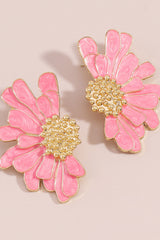 Sibyl Demi Flower Earrings | Dress In Beauty