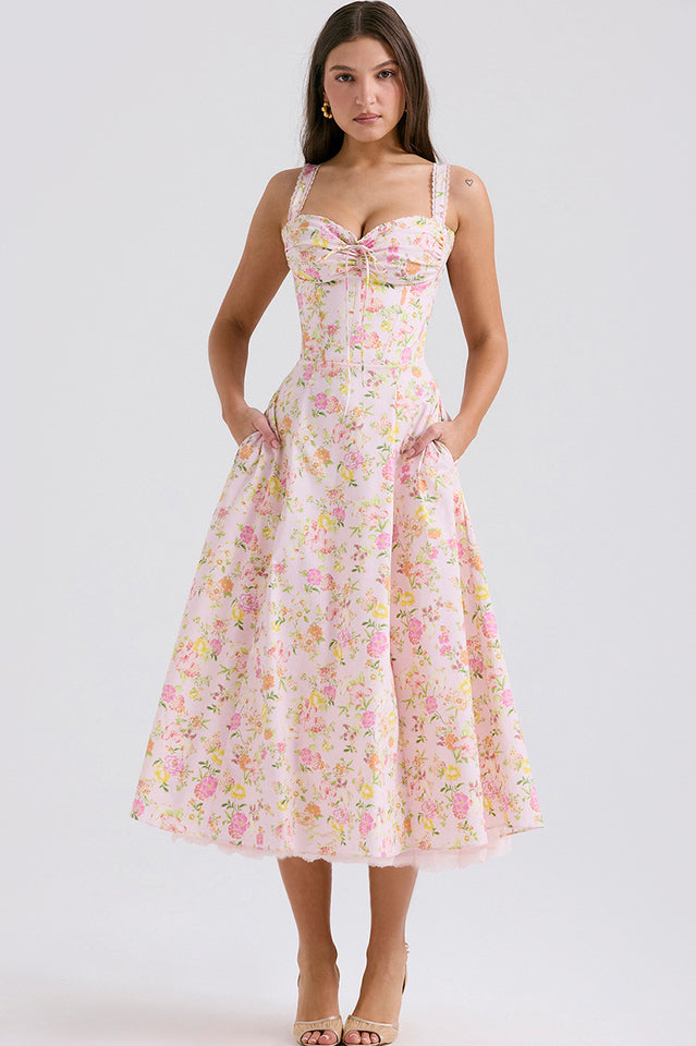 Rosalee Print Cotton Sundress | Dress In Beauty
