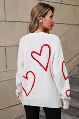Luxe Love Viscose Heart Sweater