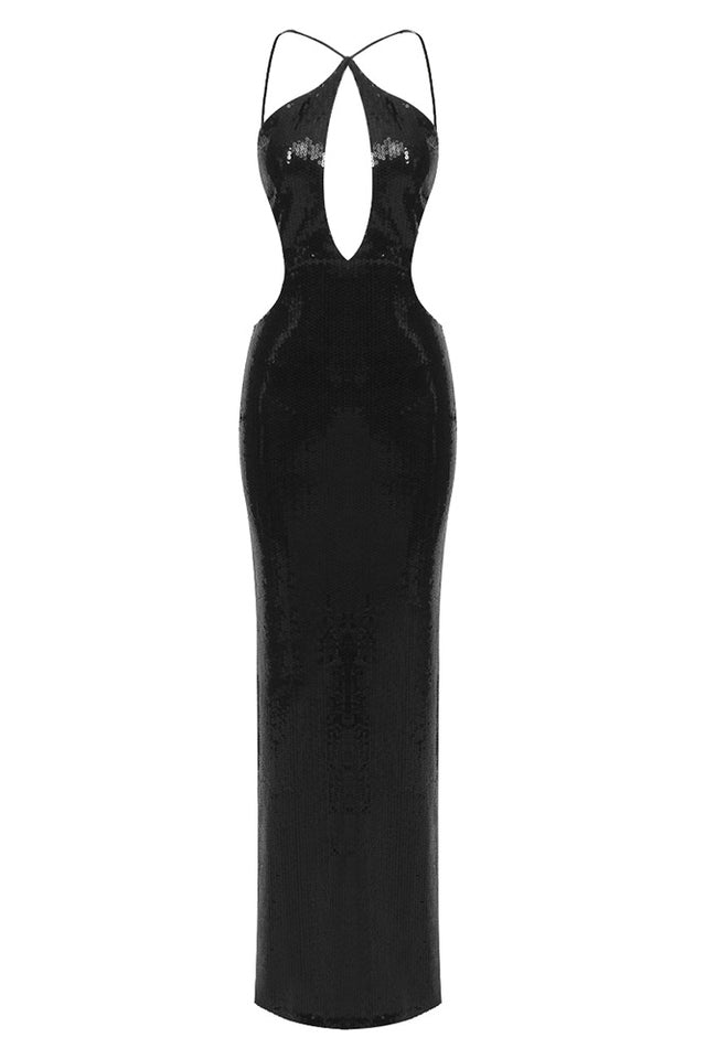 Darcy Backless Cutout Sequin Dress | Dress In Beauty