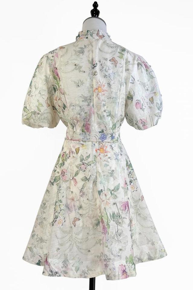 Caroline Floral Print Mini Dress | Dress In Beauty