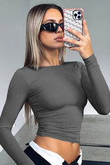 Round Neck Long-Sleeve Top | Dress In Beauty