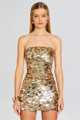 Stergiani Sequin Strapless Mini Dress | Dress In Beauty