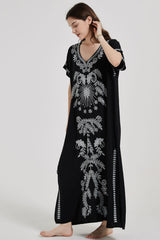 Boho Print Slit Dress | Dress In Beauty