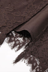 Larra Chocolate Lace Bra with Waistcoat