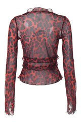 Myka Long Sleeve Mesh Top