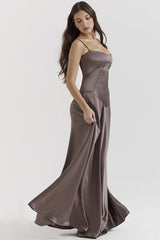 Anabella Black Lace Up Maxi Dress | Dress In Beauty